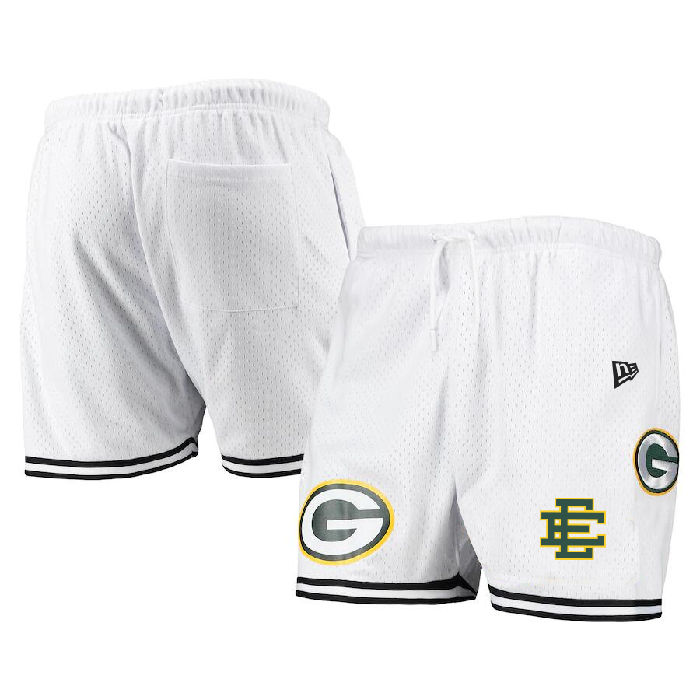Men's Green Bay Packers Pro White/Green Shorts